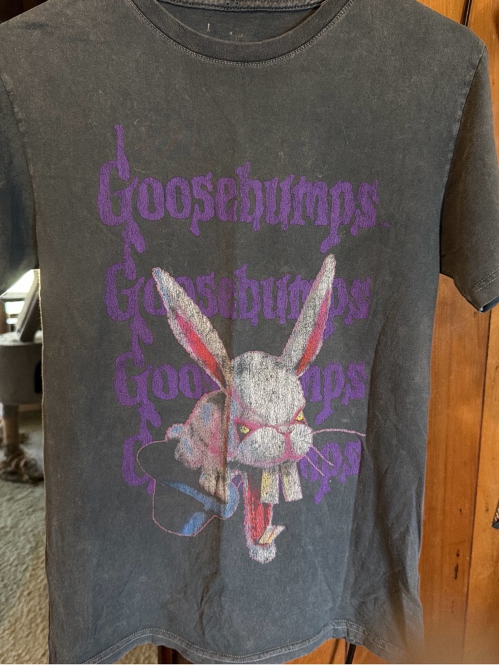 Goosebumps Graphic Tee for Kids - Purple/Black